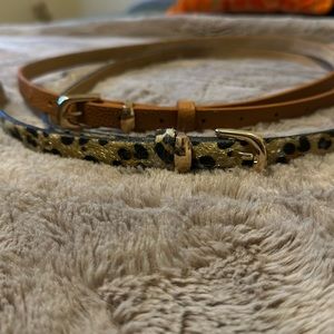 Brown & Gold Belt Set